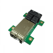 SFF-8644 to SFF-8643 Dual Port Adapter