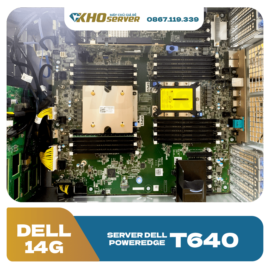 server dell poweredge T640 8x3.5 cũ