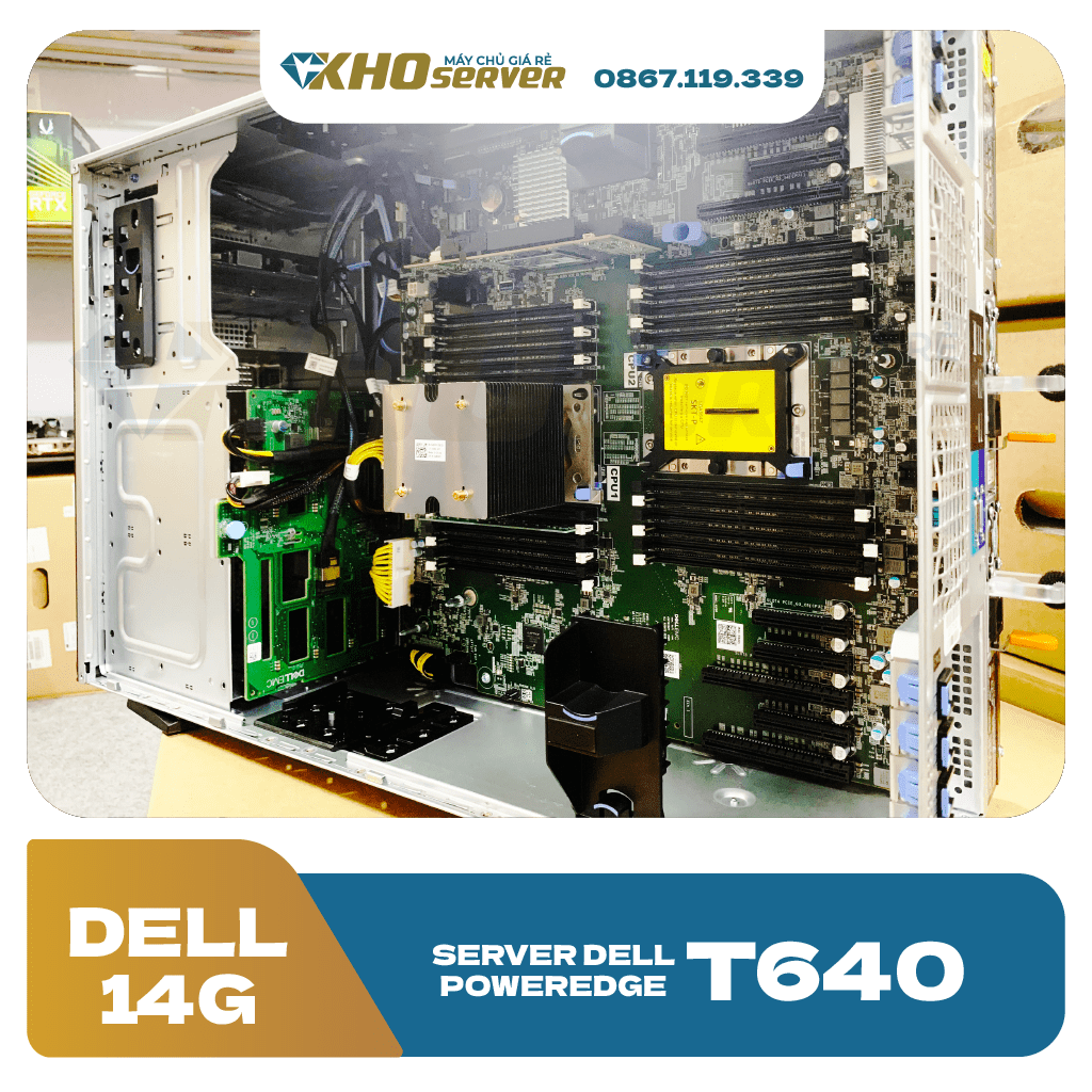 server dell poweredge T640 8x3.5 cũ