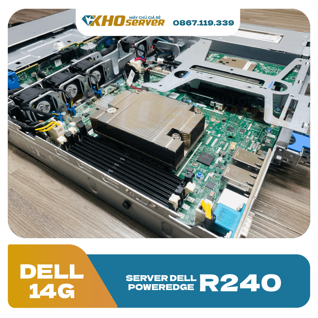 server dell poweredge 4x3.5 cũ