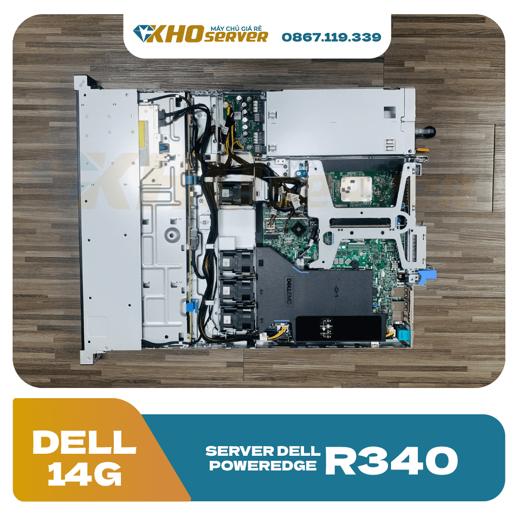 Server Dell PowerEdge R340 4x3.5 Cũ