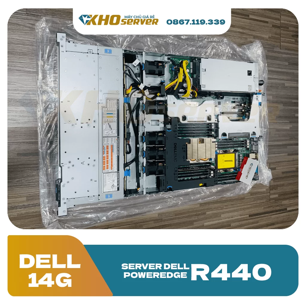 ⭐️ DELL PowerEdge R440 サーバー 中古品 Máy Chủ Dell PowerEdge R440 4x3.5