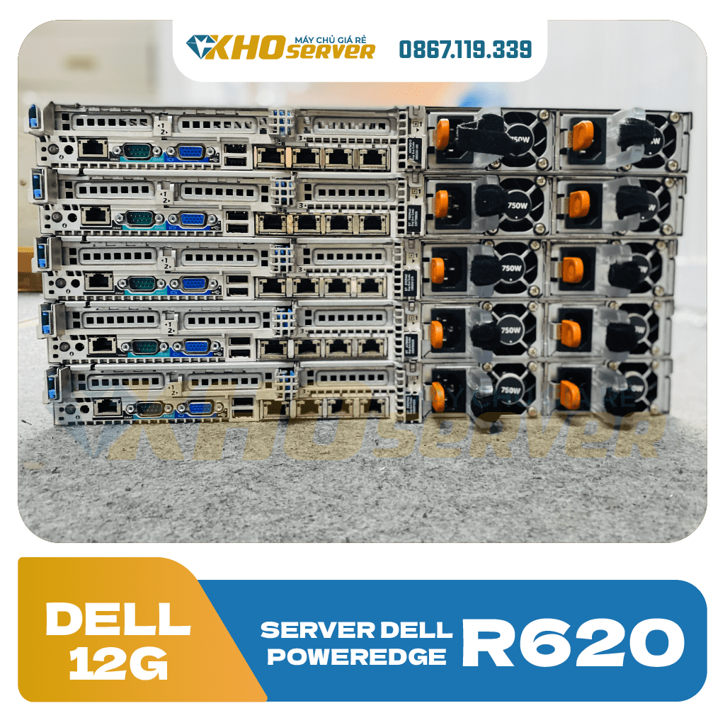 server dell poweredge r620 8x2.5 cũ