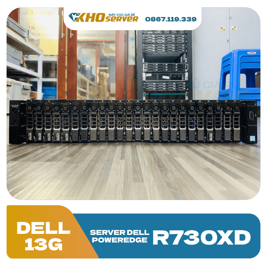 Server Dell PowerEdge R730xd 24x2.5 Cũ