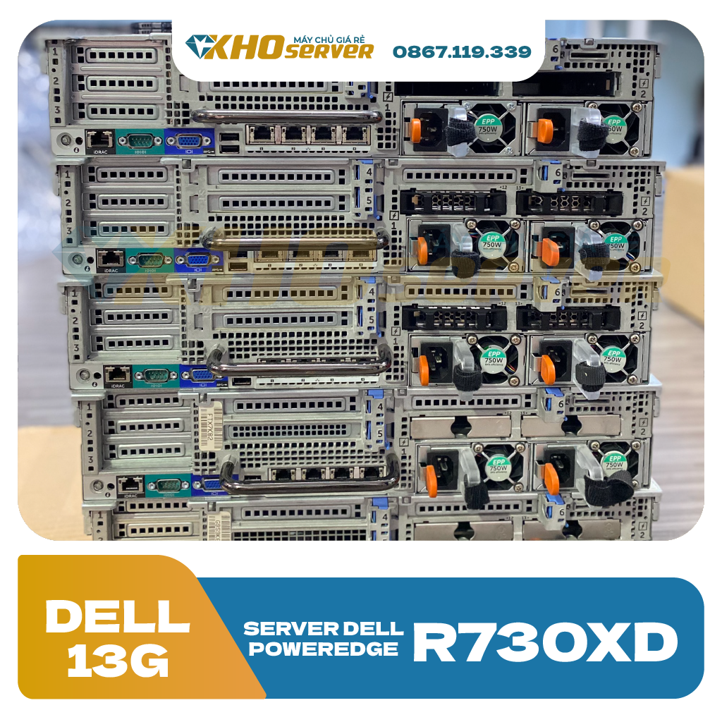 server dell poweredge r730xd 12x3.5 cũ