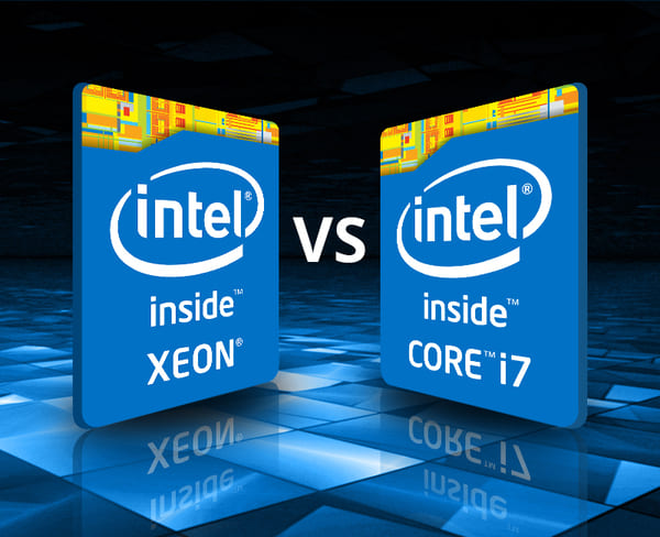 so sánh CPU xeon vs core i7
