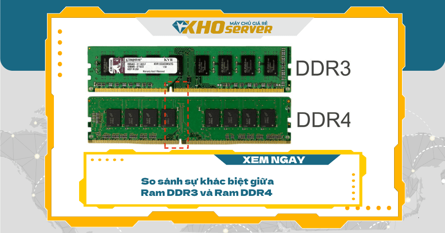 So sánh sự khác biệt giữa Ram DDR3 và Ram DDR4