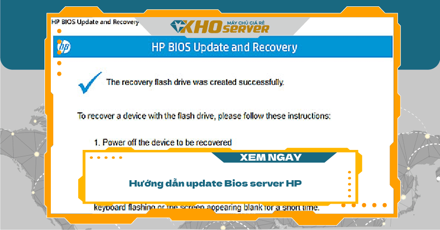 Hướng dẫn update bios server hpe