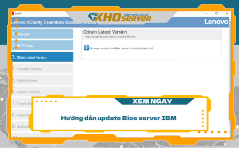 Hướng dẫn update Bios dòng server IBM