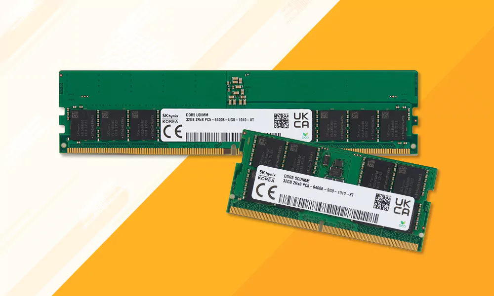 Ram 32 GB DDR5-6400 SODIMM & UDIMM đầu tiên trên thế giới của SK hynix