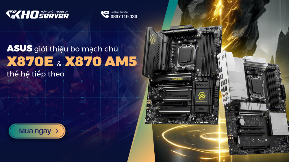 ASUS giới thiệu bo mạch chủ X870E & X870 AM5 thế hệ tiếp theo