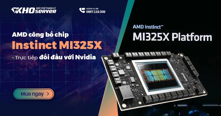 AMD công bố chip Instinct MI325X - Trực tiếp đối đầu với Nvidia