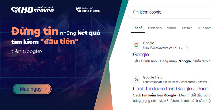 Đừng tin những kết quả tìm kiếm "đầu tiên" trên Google?