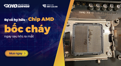 Sự cố hy hữu - Chip AMD bốc cháy ngay sau khi ra mắt