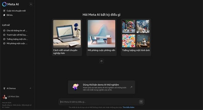 Meta AI dần được người dùng Việt Nam trải nghiệm