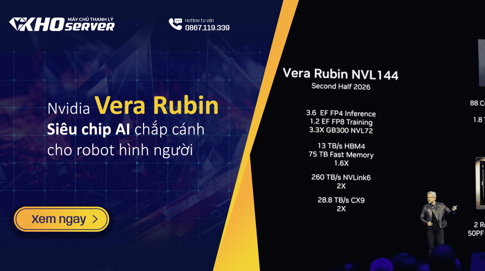 Nvidia Vera Rubin - Siêu chip AI chắp cánh cho robot hình người 