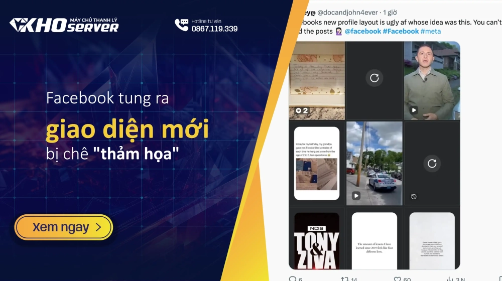 Facebook tung ra giao diện mới bị chê "thảm họa" Facebook tung ra giao diện mới bị chê "thảm họa"