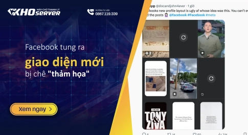 Facebook tung ra giao diện mới bị chê "thảm họa"