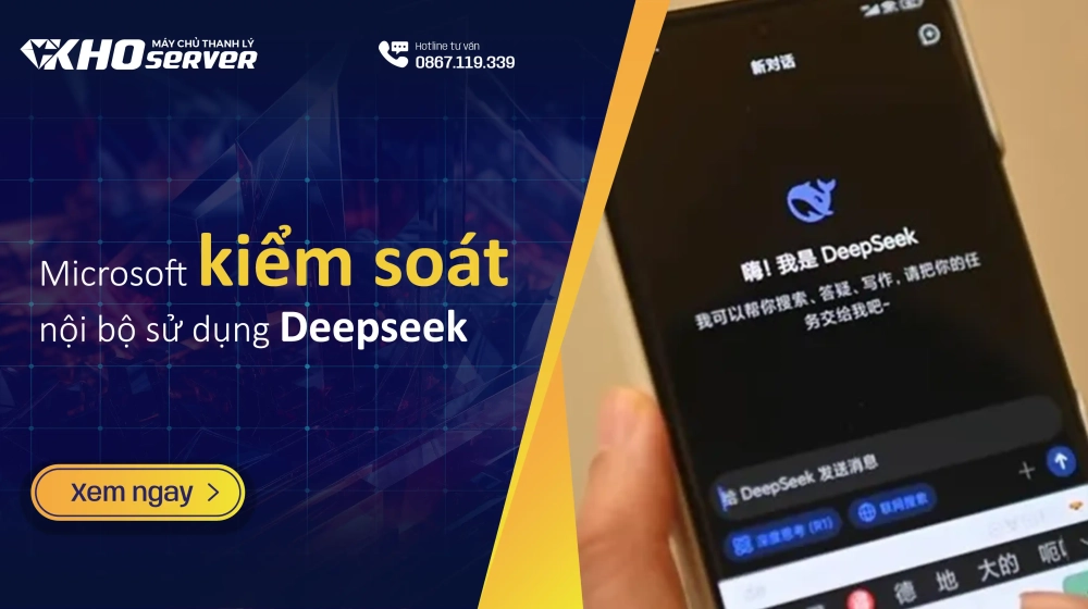Microsoft kiểm soát nội bộ sử dụng Deepseek Microsoft kiểm soát nội bộ sử dụng Deepseek