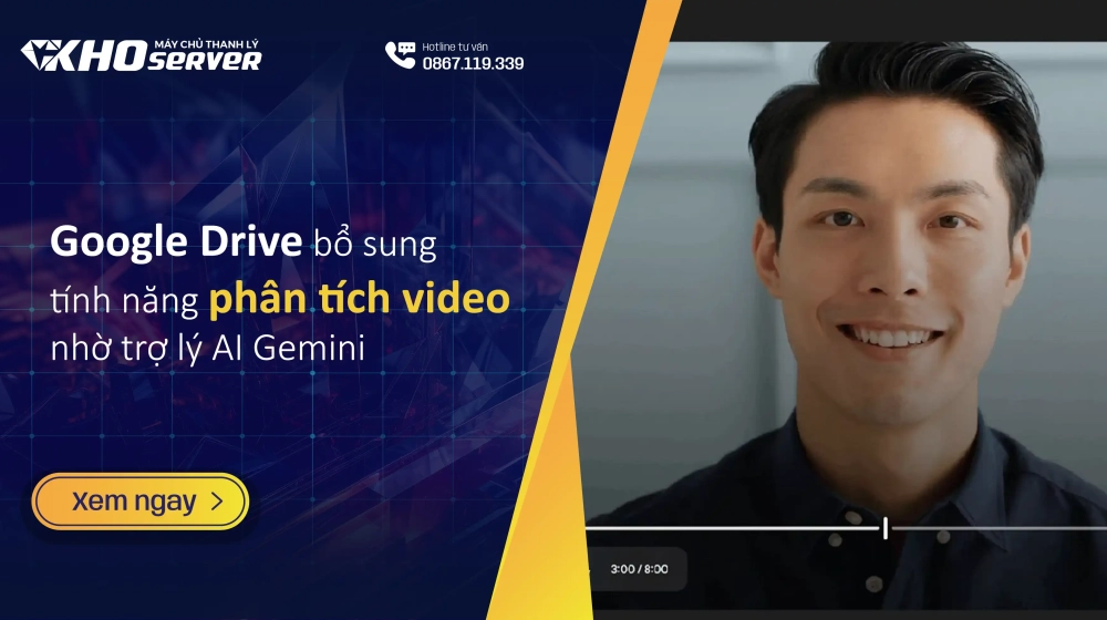 Google Drive bổ sung tính năng phân tích video nhờ trợ lý AI Gemini Google Drive bổ sung tính năng phân tích video nhờ trợ lý AI Gemini