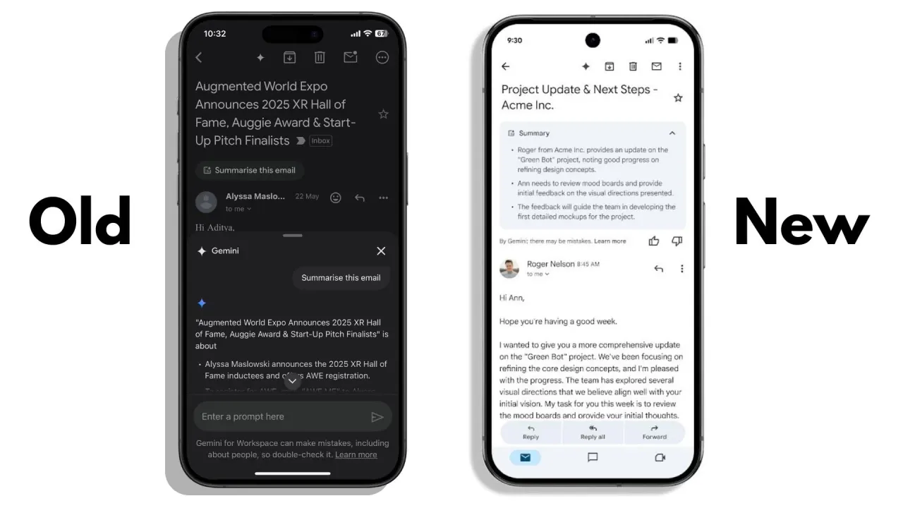 Google tóm tắt email trên Gmail cho Android và iOS 