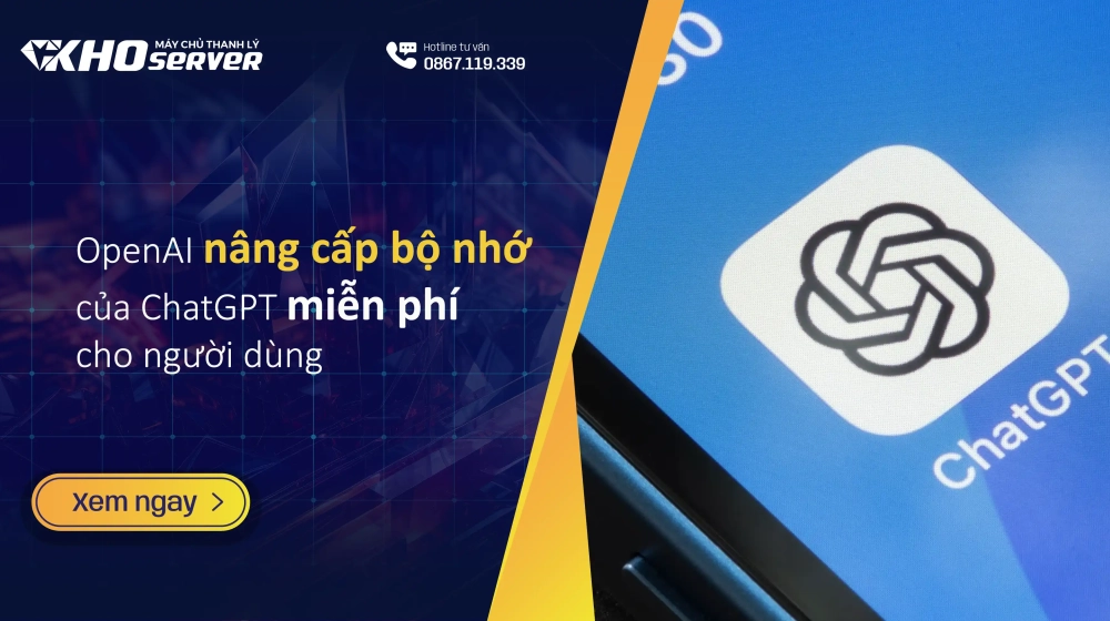 OpenAI nâng cấp bộ nhớ của ChatGPT miễn phí cho người dùng OpenAI nâng cấp bộ nhớ của ChatGPT miễn phí cho người dùng