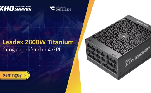 Leadex 2800W Titanium - Bộ nguồn cung cấp điện cho 4 GPU
