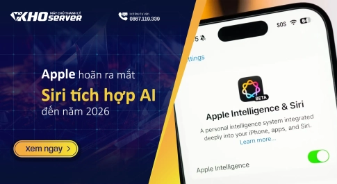 Apple hoãn ra mắt Siri tích hợp AI đến năm 2026