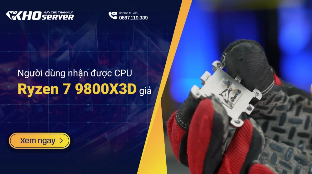 Người dùng nhận được CPU Ryzen 7 9800X3D giả Người dùng nhận được CPU Ryzen 7 9800X3D giả