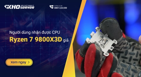 Người dùng nhận được CPU Ryzen 7 9800X3D giả