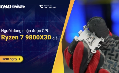 Người dùng nhận được CPU Ryzen 7 9800X3D giả