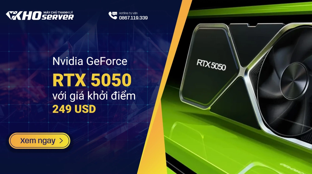 Nvidia GeForce RTX 5050 với giá khởi điểm chỉ 249 USD Nvidia GeForce RTX 5050 với giá khởi điểm chỉ 249 USD