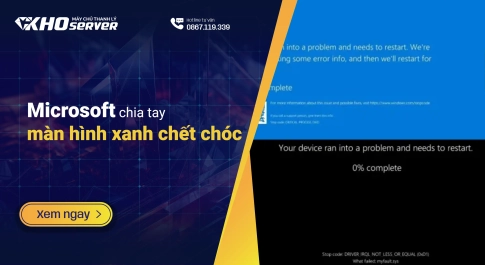 Microsoft chia tay màn hình xanh chết chóc
