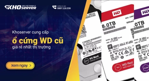 Khoserver cung cấp ổ cứng WD cũ giá rẻ nhất thị trường