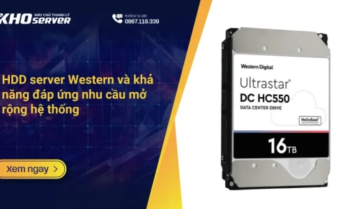 HDD server Western và khả năng đáp ứng nhu cầu mở rộng hệ thống