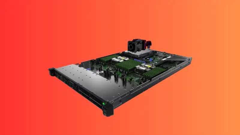 HPE ProLiant DL360 cũ: Giải phóng sức mạnh máy chủ, tối ưu hóa ngân sách đầu tư Cận cảnh HPE ProLiant DL360 cũ với thiết kế mặt trước và khay ổ cứng dễ tháo lắp