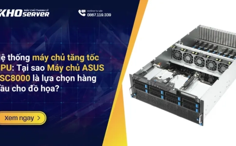 Hệ thống máy chủ tăng tốc GPU: Tại sao Máy chủ ASUS ESC8000 là lựa chọn hàng đầu cho đồ họa?