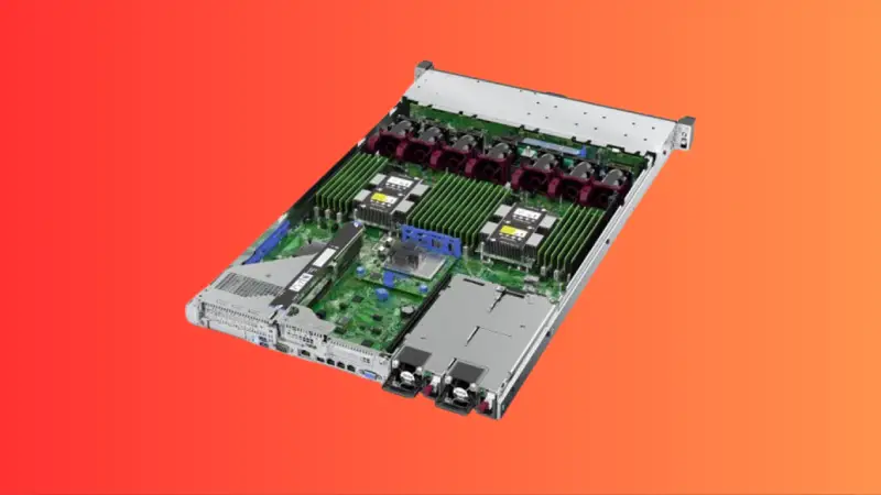HPE ProLiant DL360 cũ: Giải phóng sức mạnh máy chủ, tối ưu hóa ngân sách đầu tư Hình ảnh HPE ProLiant DL360 cũ gọn gàng và chuyên nghiệp