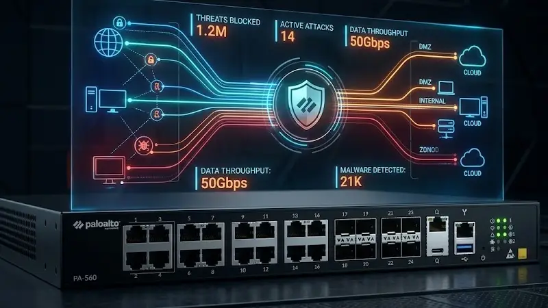 Palo Alto PA-560 khác biệt gì so với các dòng tường lửa thế hệ trước? Firewall thế hệ mới kiểm soát lưu lượng dữ liệu thông minh