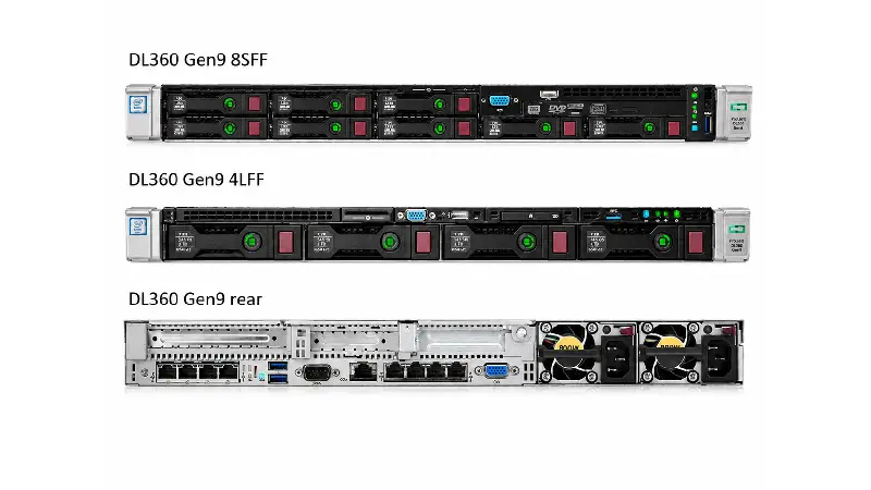 HPE ProLiant DL360 Cũ bản 8 SFF hỗ trợ linh hoạt SSD và HDD doanh nghiệp