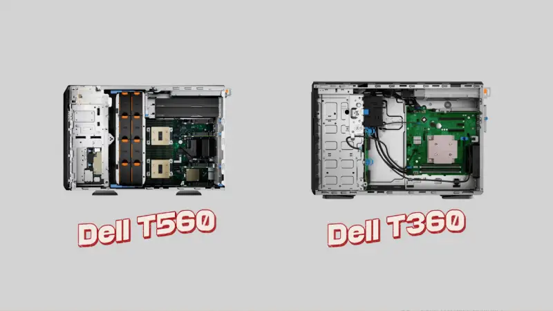 Nên Chọn Máy Chủ Dell Nào Giữa Hai Dòng Server T560 Và T360? So sanh may chu Dell PowerEdge T360 va T560 cho doanh nghiep