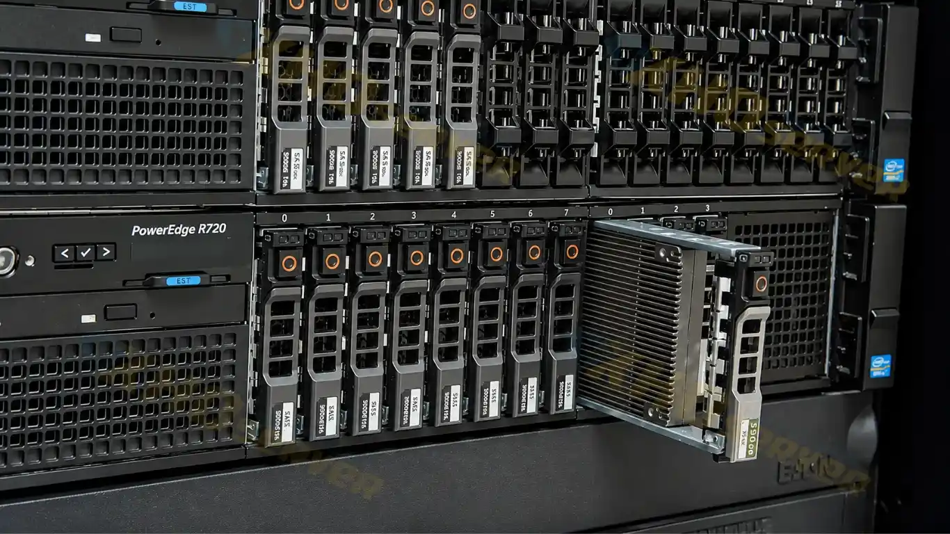 Làm Sao Để Dự Toán Chi Phí Nâng Cấp SSD Cho Dell PowerEdge R720 Cũ Giá Rẻ? Mặt trước Dell PowerEdge R720 hỗ trợ nhiều ổ cứng và khả năng mở rộng linh hoạt