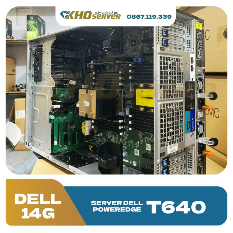 Khả năng nâng cấp RAM và ổ cứng trên server Dell T640 cũ Khả năng nâng cấp RAM và ổ cứng trên server Dell T640 cũ