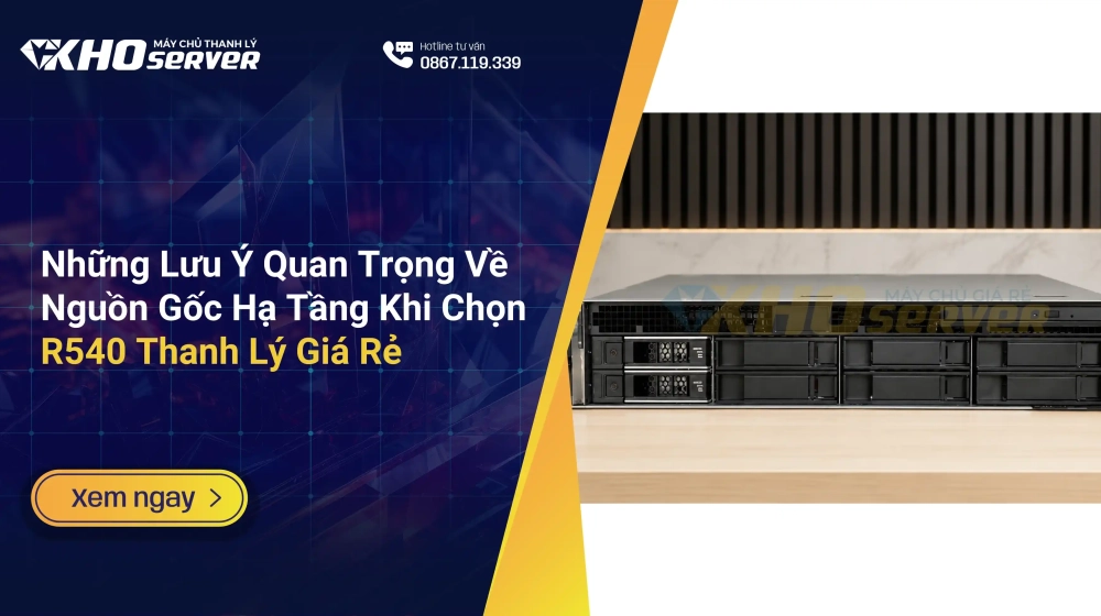 Những Lưu Ý Quan Trọng Về Nguồn Gốc Hạ Tầng Khi Chọn R540 Thanh Lý Giá Rẻ