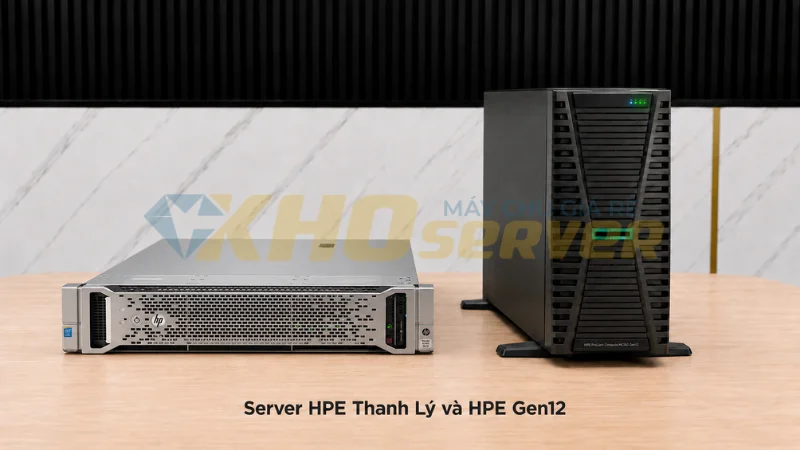 So sánh hiệu năng Server HPE thanh lý và HPE Gen12